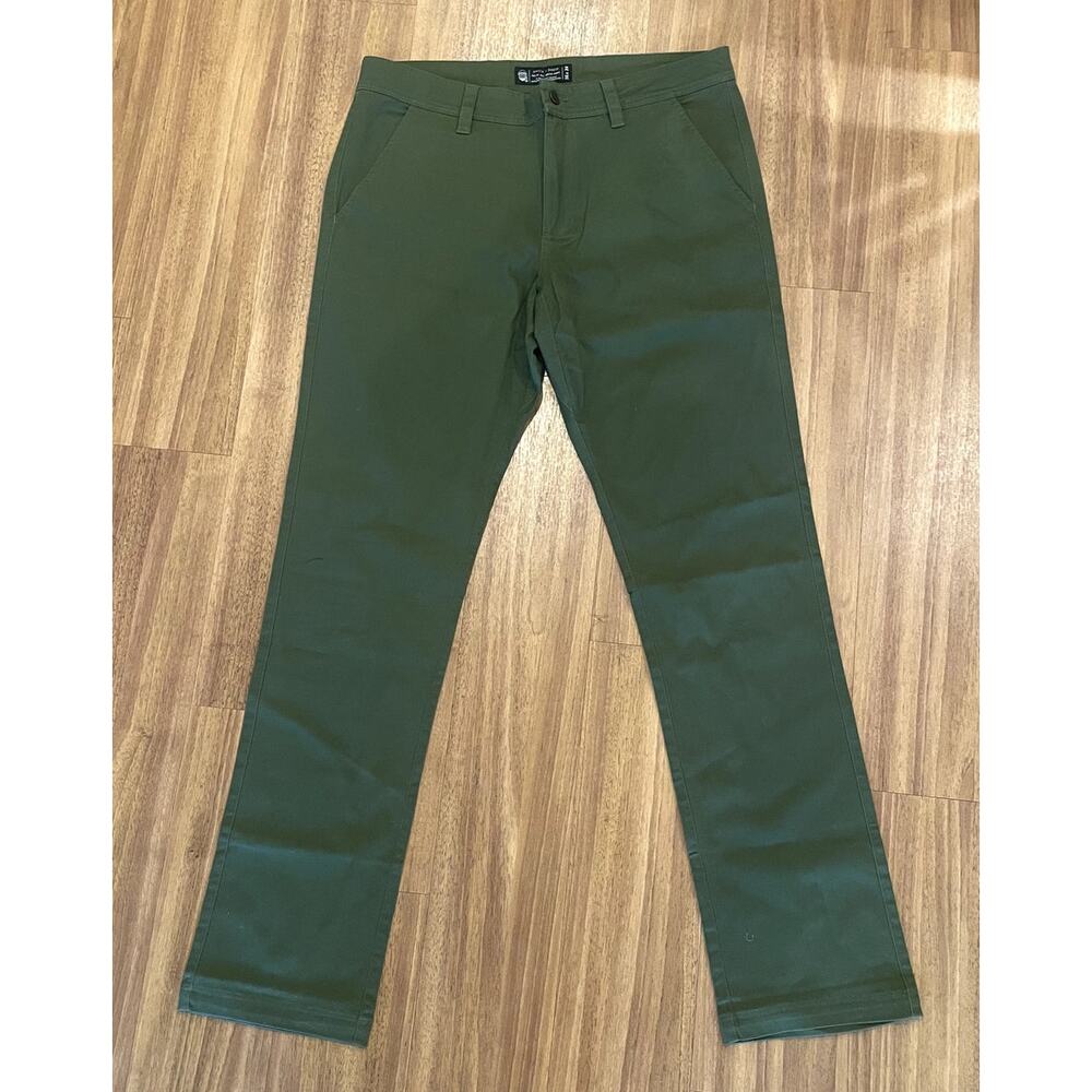 Smith + Rogue Men's Green Canvas Pants Straight Leg Size 36x34